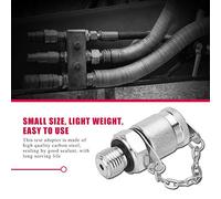 YDuupxe 63MPa Hydraulic Test Adapter Carbon Steel Coupling for Hydraulic Oil Testing G3/8 Pressure System (G1/4)