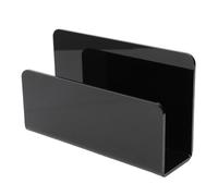 YDuupxe Acrylic Mail Holder, Self Standing with Spacious Letter and Document Organizer, Durable Acrylic Construction, Self Standing Design for Office and Home (Black)