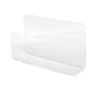 YDuupxe Acrylic Mail Holder, Self Standing with Spacious Letter and Document Organizer, Durable Acrylic Construction, Self Standing Design for Office and Home (Transparent)