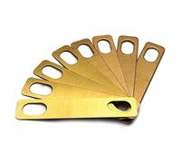 YDuupxe Adjustable Guitar Neck Brass Shims, Premium Material, Easy Install for Electric Guitar and Bass, 8Pcs Set with Carry Bag, Various Thickness Options 0.2mm 0.5mm 1mm