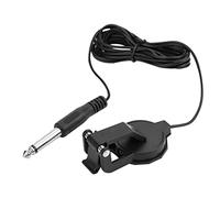 YDuupxe Clamp/Holder On Piezo Microphone for Acoustic Guitar, Metal Material, Easy Attachment, 6.35mm Output, Great for Violin and Karaoke