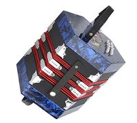 YDuupxe Concertina Instrument Sky Blue Accordion, Solid Wood and Leather, Adjustable Hand Strap, 20 Buttons for Beginners and Performers (Blue)