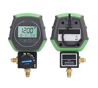 YDuupxe Digital Manifold Meter, HVAC Pressure Vacuum Tester with Built-in Refrigerants and Real Time Temperature for Automotive and Household Air Conditioning