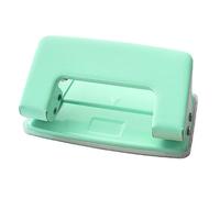 YDuupxe Double Hole Punch, Vibrant Colors, Compact Design, 6mm Hole Spacing for Office School Craft Use (Green)
