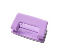 YDuupxe Double Hole Punch, Vibrant Colors, Compact Design, 6mm Hole Spacing for Office School Craft Use (Purple)