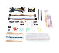 YDuupxe Electronics Component Fun Kit, Silicone Material, Complete Starter Kit with Power Supply Module and Breadboard for R3 Projects