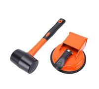 YDuupxe Floor Repair Tool, Heavy Duty Suction Cup with Rubber Hammer for Laminate and Wood Floor Gaps Fixing, Non Slip Design and Stable Control