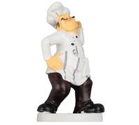 YDuupxe French Chef Figurine, Resin Sculpture with Lifelike Design for Home Kitchen and Cafe Decor, 12 Inch Cute Collectible Art for Culinary Themed Display