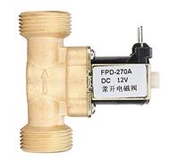 YDuupxe G3/4 Normally Open Brass Solenoid Valve, Compact Design, Reliable Electromagnetic Water Inlet Switch for Residential and Industrial Applications, 32 to 185 Fahrenheit (DC12V)