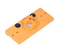 YDuupxe Hinge Hole Saw Jig Drilling Guide Locator Kit Concealed Puncher Tool Positioner, for Wardrobe Door & Table, Depth Stop Between 15mm-45mm, Designed Pointed Tip Pass Hole Cleanly, (Yellow)