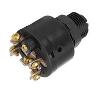 YDuupxe Ignition Key Switch, 6 Screw 3 Position Push to Choke with 2 Keys, for OMC Inboard Outboard Powered Boats