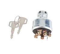 YDuupxe Ignition Starter Switch, Sturdy High Performance Long Working Life, with 6 Terminal Wire and 2 Keys, for Kobelco SK200 3 SK200 5 SK120 5 Excavator