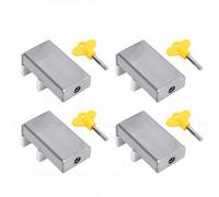 YDuupxe Iron Window Stopper Lock, 10 Pack | Hex Key Secured Latch, Child Proof Safety Design, Anti Theft Restraint for Sliding , Home Office Use