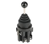 YDuupxe Joystick 12v 4 Position Toggle Switch Spring Return Momentary Joystick Switch CS-402 12 Volt Stick, 150V/15A /10A 440V/4A Monolever Controllers Latching Panel Mount, 4NO