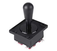 YDuupxe Joystick, Joystick with Microswitch Replacement Parts for Games Machine Compatible with Both Wood and Metal Panels, Good for Grip and WearResistant, 4-Way and 8-Way Game