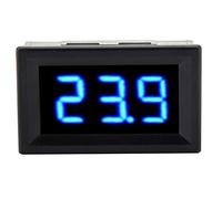 YDuupxe LED Digital Voltmeter, ABS Material, Accurate Voltage Measurement and Readable LED Display, Two Wire Multimeter for DC 12V 24V Battery and Electric Vehicles (Font backlight color blue)