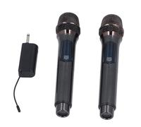YDuupxe Microphone Set, LED Screen Handheld Moving Coil Mic Karaoke Mic Set Live Sound Card Receiver, Portable 1800mAh Lithium Battery, Moving Coil Microphone Smart LED Screen