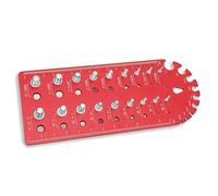 YDuupxe Nut and Screwbolt Thread Checker, Aluminum Alloy, Accurate Measurement Tool, 18 Sizes for Mechanical Engineering, Automotive, Aerospace