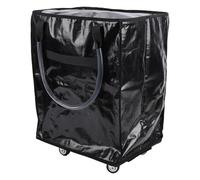 YDuupxe Reusable Grocery Bag On 4 Wheels, Foldable Water Proof Lightweight Large Capacity Rolling Tote Shopping Trolley Unbreakable Handles for Moving House Buying Groceries (Black)