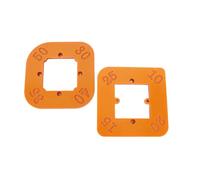 YDuupxe Round Corner Radius Templates, Engineering Plastic, Integrated Multi Radius Design, Versatile Router Jig for Woodworking Projects