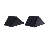 YDuupxe Rubber Wheel Chocks, Durable Tire Stopper Blocks for ATVs and Lawn Equipment, 5x3x2-1/2in for Vehicle Stability
