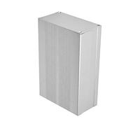 YDuupxe Sand Silver Aluminum Alloy Box/Cover with Ample Space, Sturdy Baffles for Printed Circuit Board, Customizable Design, All-Inclusive Package for Controllers, Decoders, Electronics