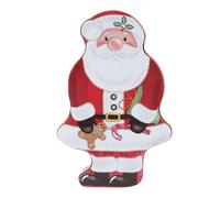 YDuupxe Santa Candy Box, Durable Iron Festive Christmas Decoration Portable Storage Container Xmas Money Box for Christmas Party Gift