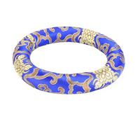 YDuupxe Singing Bowl Cushion, Silk Brocade Ring Pillow for 7-10 Inch Singing Bowls, Enhance Sound Quality and Stability for Meditation Practice (Blue)