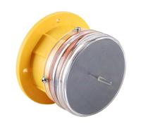 YDuupxe Solar Beacon Light, IP68 LED Marine Navigation Light with 360 Degree Lighting and 1.2W Solar Panel, for Marine Waterways Rivers Lakes Aquaculture Buildings Bridges Towers