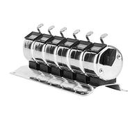 YDuupxe Stainless Steel Counting Device, Manual Press Multi Unit Tally with Durable Design for Airport, Factory Statistics and Logistics Management