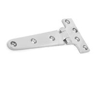 YDuupxe Stainless Steel T Type Heavy Duty Gate Hinge, Durable Strap Hinge for Wooden Fences, Barn Doors, Size 151×75mm