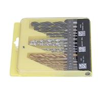 YDuupxe Steel High Speed Drill Bit Set for Wood, Masonry, and 16Pcs, with Plastic Serrated Side Cutting Long Brad Point Kit for Metal Tool Hole Holesaw