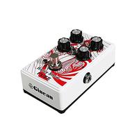 YDuupxe Stylish FUZZ Guitar Effect Pedal White Mini for Electric Bass and Guitar Classic Sound with Compact Design 11.8x6.7x4.9cm