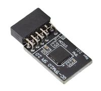 YDuupxe TPM 2.0 Security Module, 12 1 Pin SPI Bus Encryption Chip with Advanced Security Technology for 7 8.1 10 11 UEFI Motherboard DDR4 Memory
