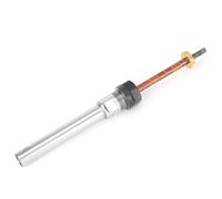 YDuupxe Turning Mandrel 6mm Diameter Steel Pen Lathe Woodworking Tool Adjustable Length for Wood Turners (Straight Handle)