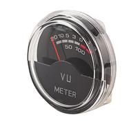 YDuupxe VU Meter Mini High Accuracy DB Level Header with Blue Backlight, Simple Installation for, Home Audio, Car Audio Transform, Wear-Resistant, Exquisite Workmanship, + VU Meter