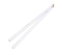 YDuupxe Wood Maple Drumsticks 2 Pairs 5A Tenor Drum Sticks for Beginners Jazz Replacement Percussion Accessories, Practice Drum Sticks for, Ideal Vater 5A, 5B, 7A (White)
