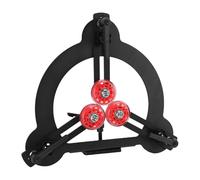 YDuupxe Woodturning Lathe Steady Rest, Steel Construction, Three Rubber Coated Rollers for 8-10 Inch Swing Lathes, Ideal for Woodworkers and Craftsmen