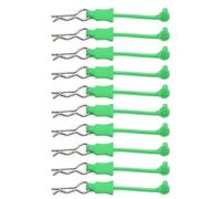 YDVXOS Compatible With Arrma RC Car 1/7 1/8 Body Shell Post Column Mount Bent Springy R Pins 10Pcs Clip Retainer Upgrade Parts(Green)