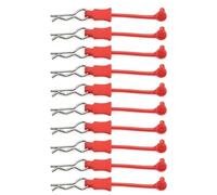 YDVXOS Compatible With Arrma RC Car 1/7 1/8 Body Shell Post Column Mount Bent Springy R Pins 10Pcs Clip Retainer Upgrade Parts(Red)