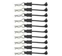 YDVXOS Compatible With Arrma RC Car 1/7 1/8 Body Shell Post Column Mount Bent Springy R Pins 10Pcs Clip Retainer Upgrade Parts(Black)