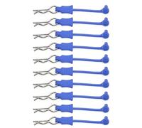 YDVXOS Compatible With Arrma RC Car 1/7 1/8 Body Shell Post Column Mount Bent Springy R Pins 10Pcs Clip Retainer Upgrade Parts(Blue)