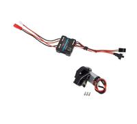 YDVXOS For Axial SCX24 90081 Alu Gearbox Motor ESC Set | Scale Crawler Transmission Combo, Aluminum Case, Motor And Speed Controller, Direct Fit Chassis, Micro Upgrade(Black)