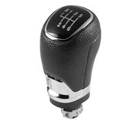 YDXHERTA Auto Accessory Chrome Leather Car Gear Shift Knob for Skoda Octavia A5 A6 2004-2012(6Speed gearknob only)