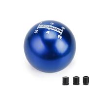 YDXHERTA Universal 5 Speed 6 Speed Manual Automatic Spherical Round 50MM Gear Shift Knob Auto Replacement Parts Interior Upgrade(Blue,5 Speed)