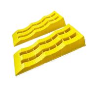 YDYAENIO Caravan Wheel Chocks 2pcs RV Caravan Levelling Ramps 3 Stage Wheel Pad Elevated Chock for Stabilizing Uneven Ground And Parking(Yellow)