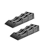 YDYAENIO Caravan Wheel Chocks 2pcs RV Caravan Levelling Ramps 3 Stage Wheel Pad Elevated Chock for Stabilizing Uneven Ground And Parking(Black)