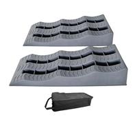 YDYAENIO Caravan Wheel Chocks 2pcs RV Wheel Leveling Chocks 3-Step Camper Blocks Trailer And Levelers Lightweight Travel(Grey)