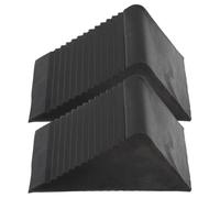 YDYAENIO Caravan Wheel Chocks 2pcs Wheel Chocks Rubber Tire Tyre Chock Stopper Blocks Non Vehicle Stop Heavy Duty Block Triangle Control