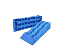 YDYAENIO Caravan Wheel Chocks Car Leveling Ramps 2pcs RV Wheel Chocks 3-Step Camper Blocks Trailer And Levelers Lightweight(Blue-60.95x20.82x11.93cm)